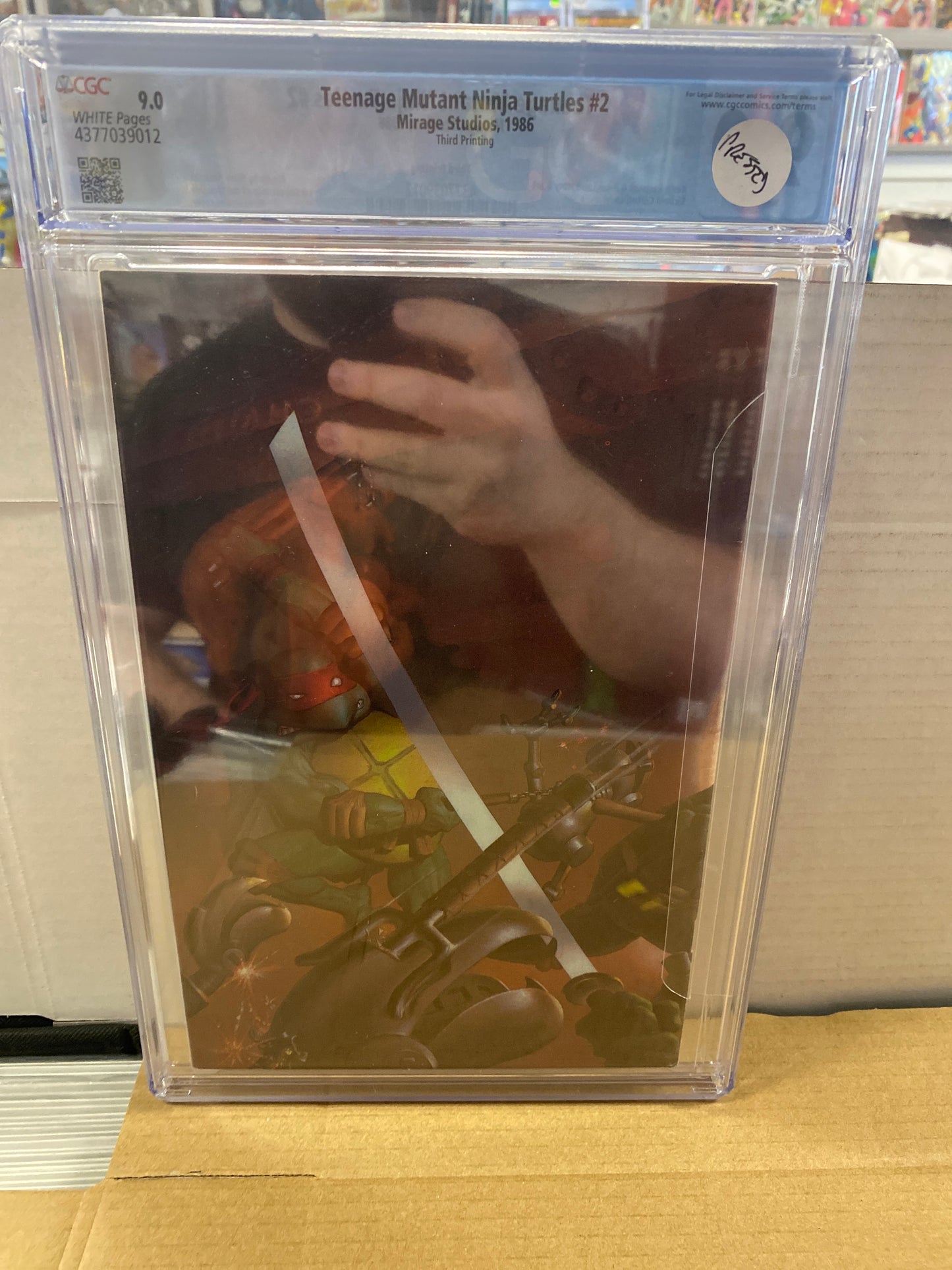 MIRAGE STUDIOS TEENAGE MUTANT NINJA TURTLES #2 (1986) THIRD PRINTING CGC 9.0 WP