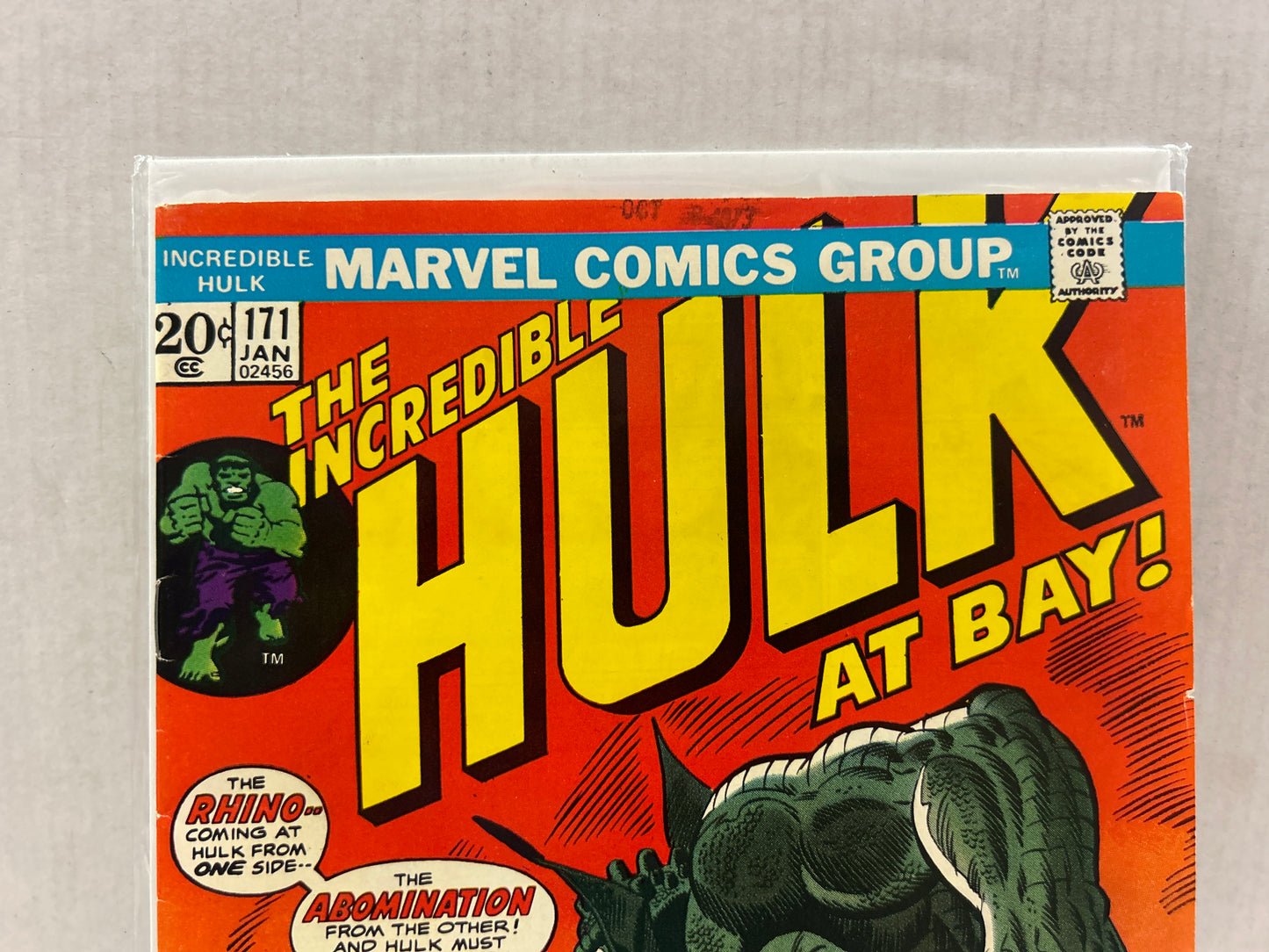 MARVEL THE INCREDIBLE HULK AT BAY! #171