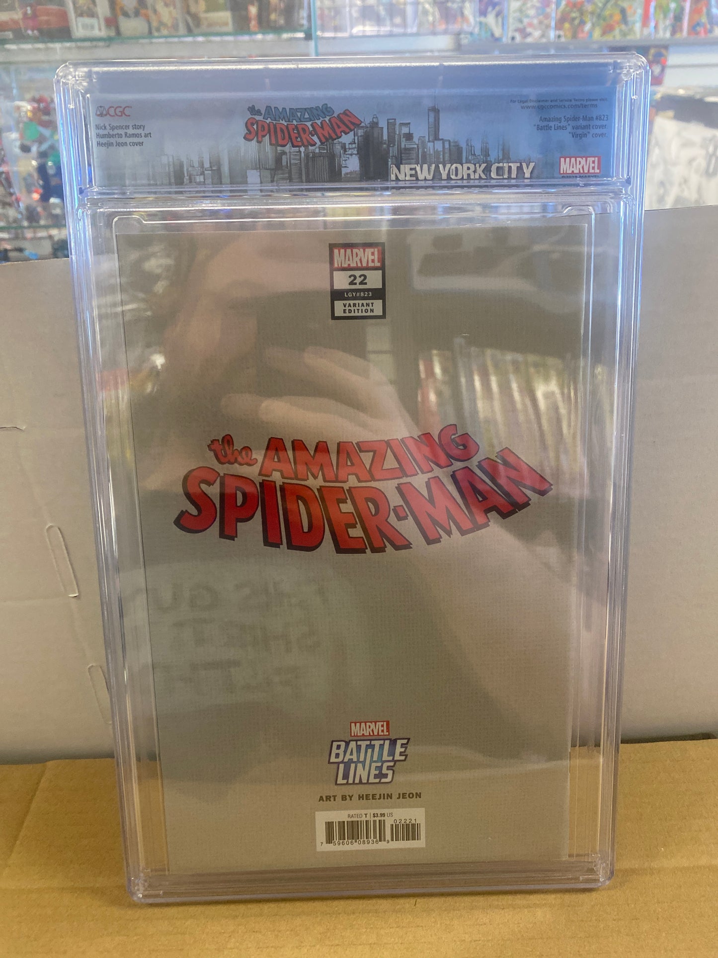 MARVEL COMICS THE AMAZING SPIDER-MAN #22 (2019) JEON VARIANT COVER CGC 9.8 WP