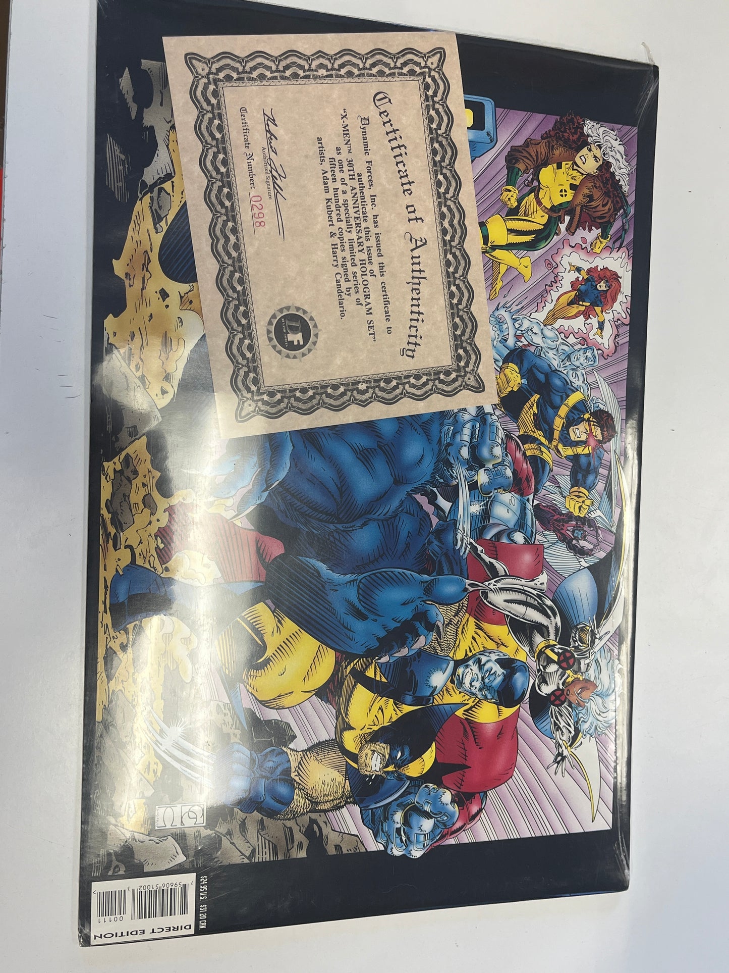 X-MEN 30TH ANNIVERSARY HOLOGRAM SET FIFTEEN HUNDRED COPIES WITH CERTIFICATE OF AUTHENTICITY