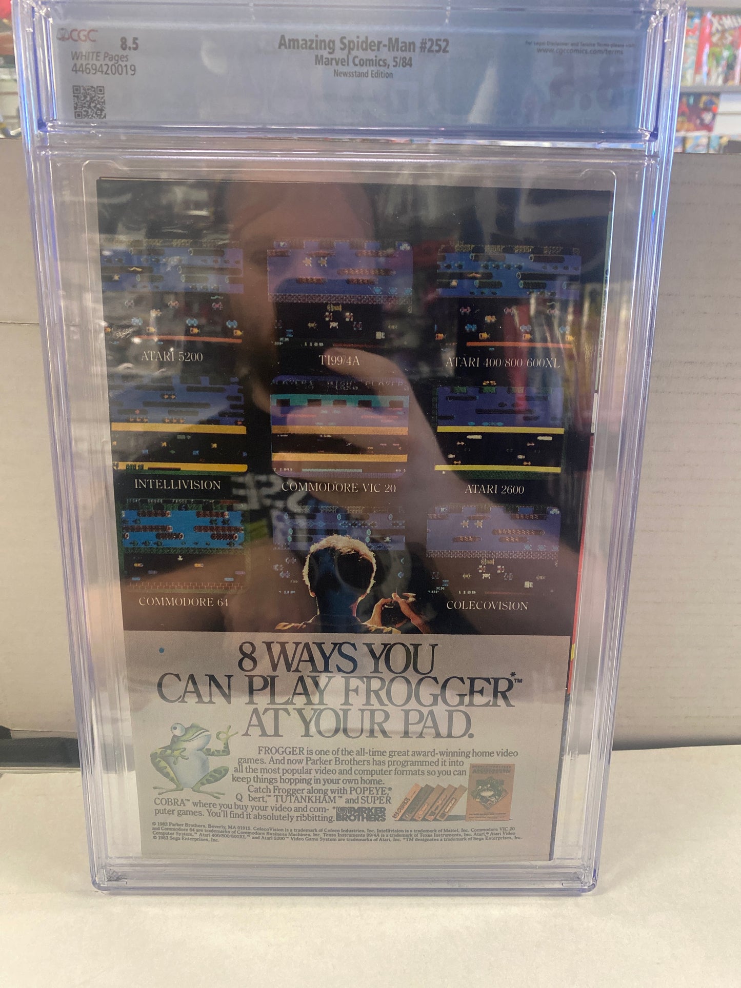 MARVEL COMICS AMAZING SPIDER-MAN #252 (1984) NEWSSTAND EDITION 1ST APPEARANCE OF THE BLACK COSTUME CGC 8.5 WP