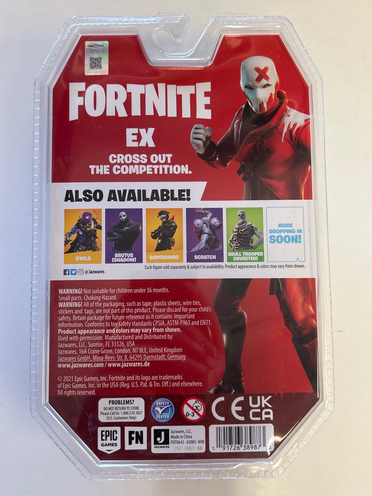 JAZWARES EPIC GAMES FORTNITE EX ACTION FIGURE IN SEALED BOX