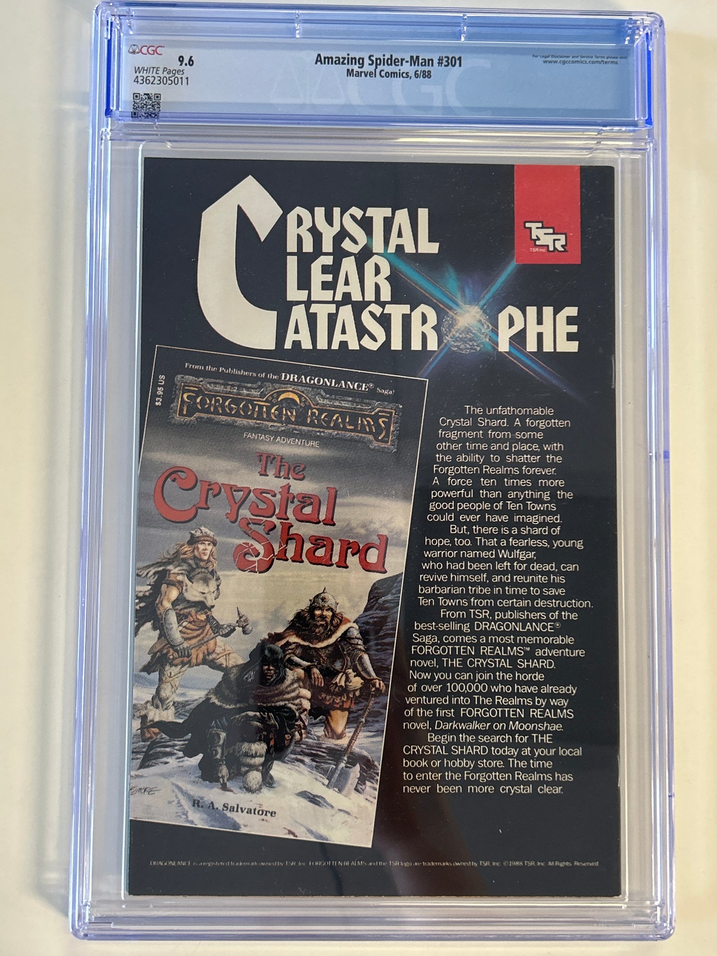 MARVEL COMICS AMAZING SPIDER-MAN #301 CGC 9.6