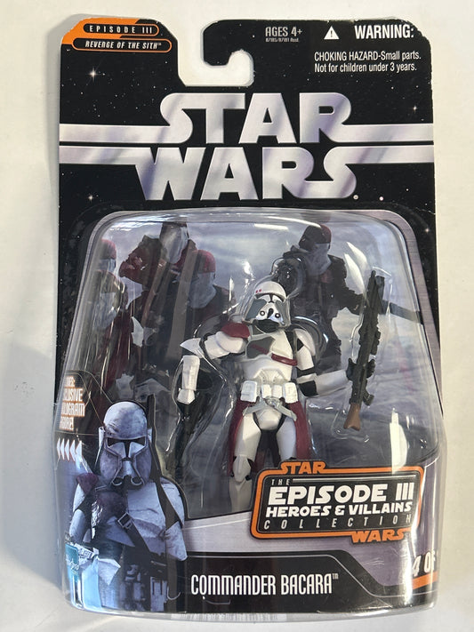HASBRO STAR WARS COMMANDER BACARA EPISODE III HEROES & VILLAINS COLLECTION (2006)