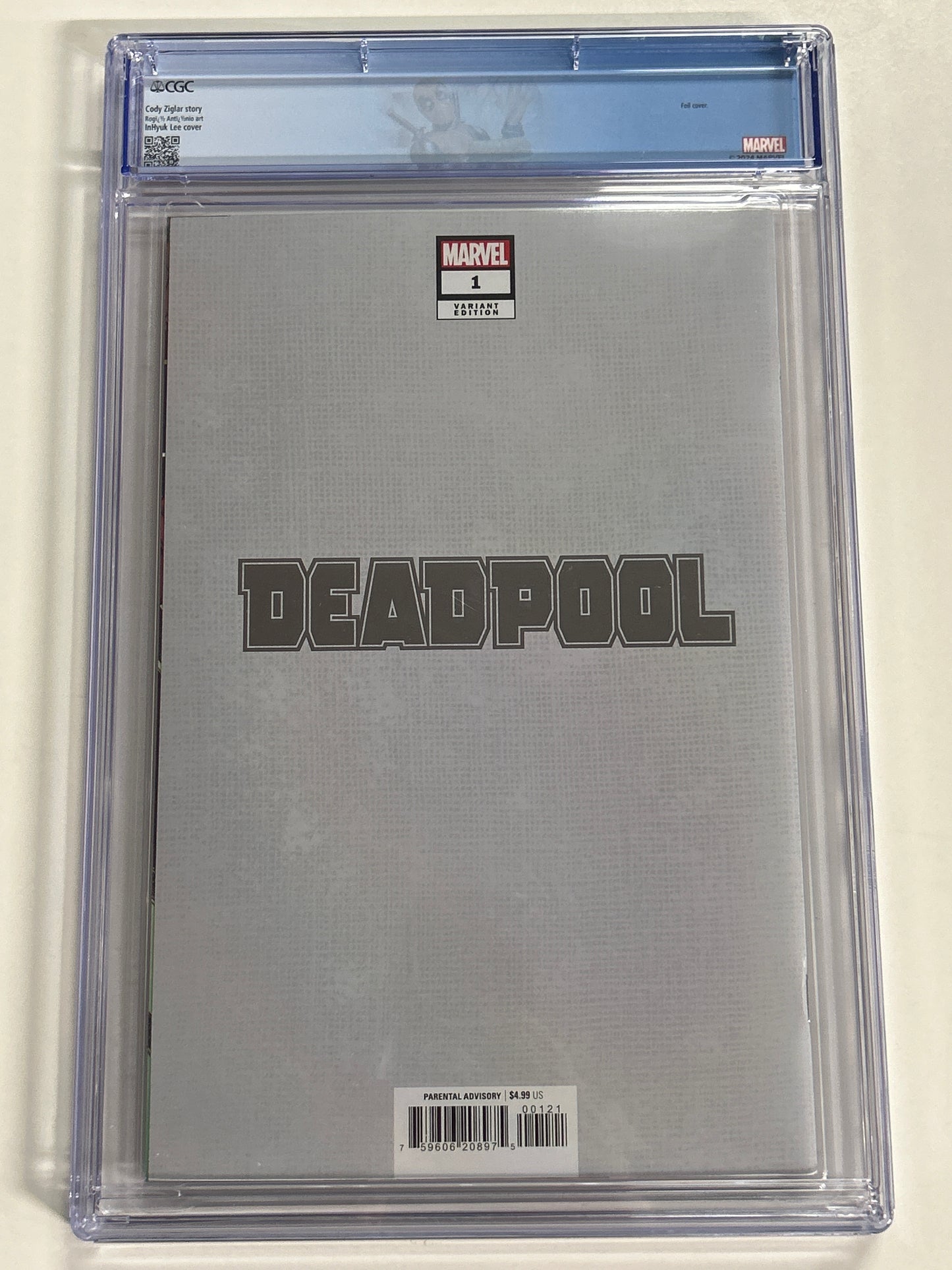 MARVEL COMICS DEADPOOL #1 FOIL VARIANT (2024) CGC 9.8 WP