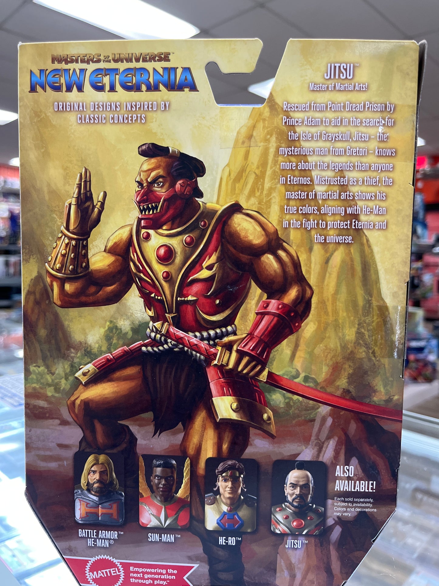 MATTEL MASTERS OF THE UNIVERSE NEW ETERNIA JITSU ACTION FIGURE