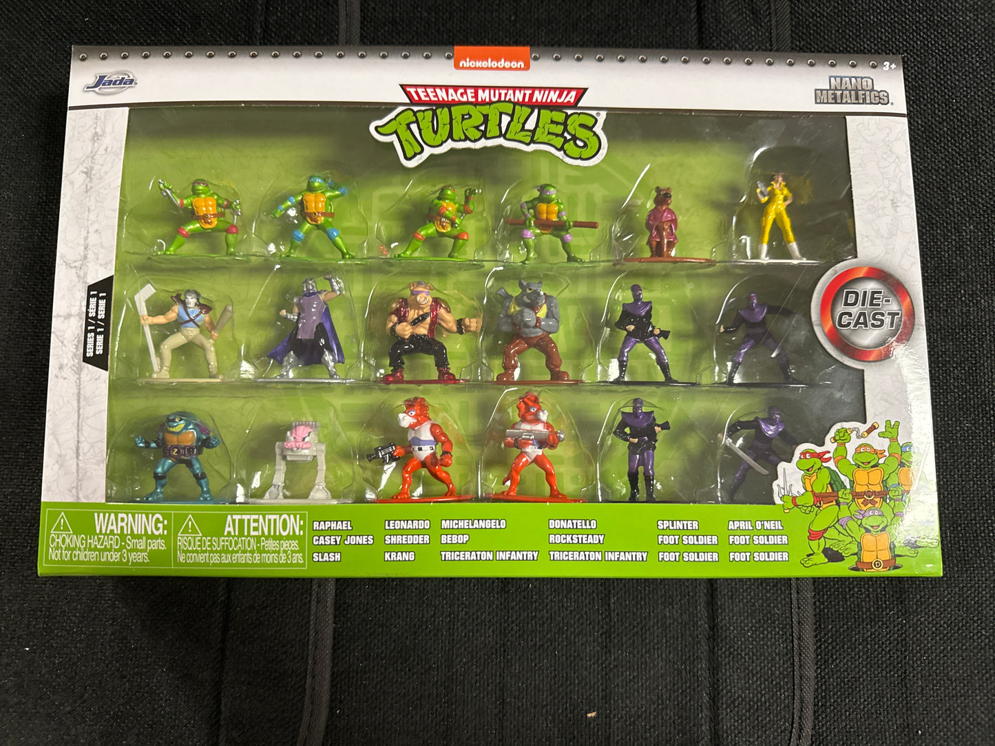 TEENAGE MUTANT NINJA TURTLES SERIES 1 (JADA & NICKOLODEON DIE-CAST, NANO METALFIGS)