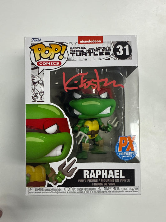 FUNKO POP COMICS RAPHAEL 31 K EASTMAN AUTO VINYL PX PREVIEW EXCLUSIVE