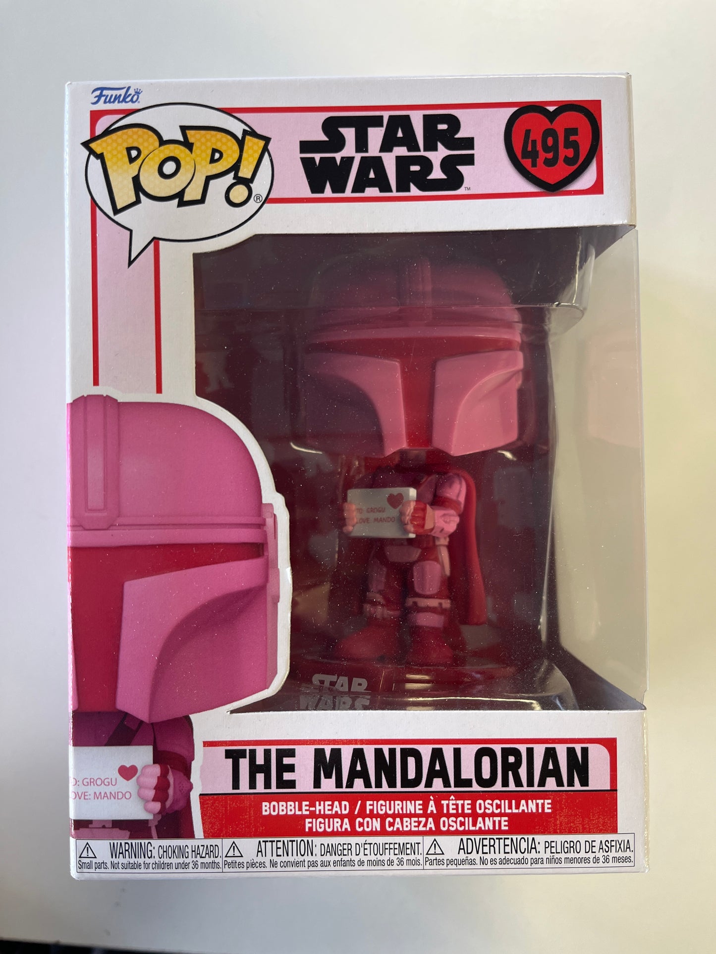 FUNKO POP VINYL FIGURE #495 THE MANDALORIAN STAR WARS