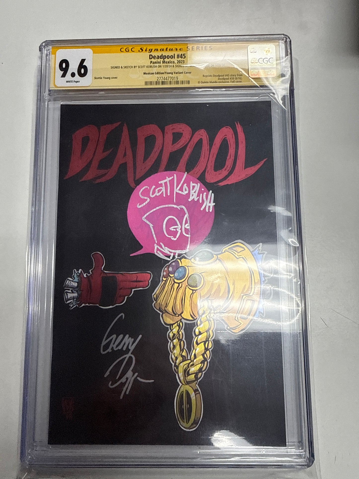 MARVEL COMICS DEADPOOL #45 CGC 9.6 SIGNATURE