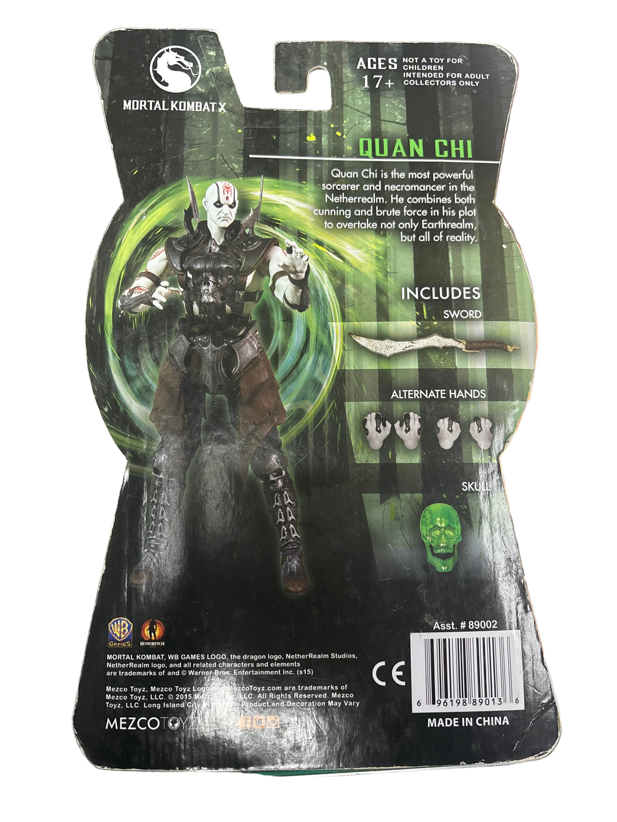 MEZCOTOYZ MORTAL KOMBAT X QUAN CHI ACTION FIGURE