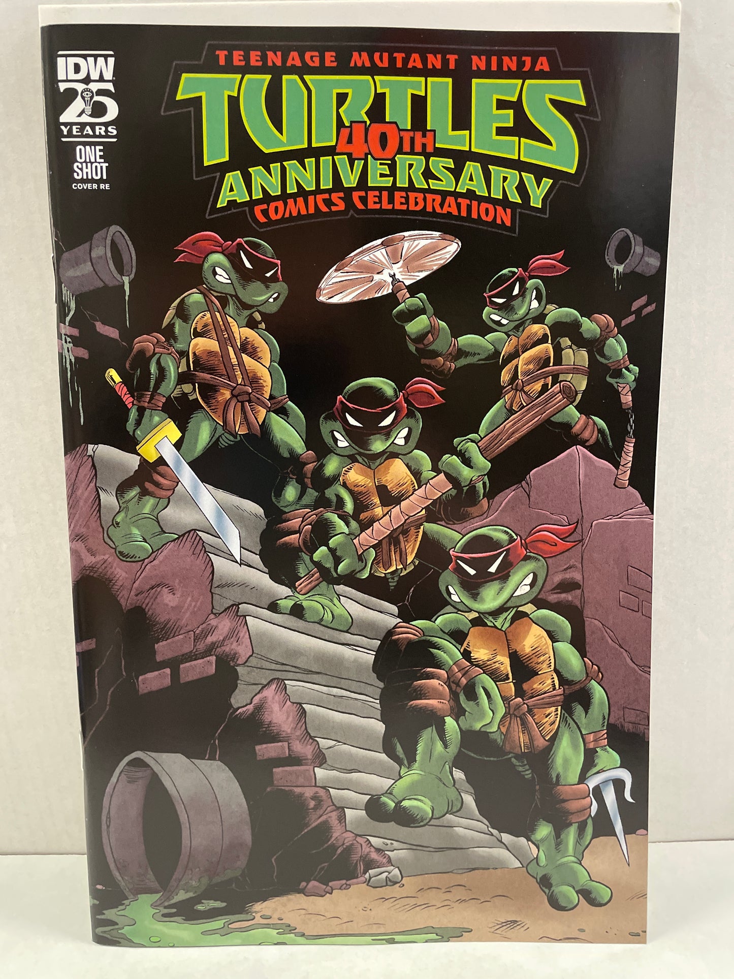 TEENAGE MUTANT NINJA TURTLES 40th ANNIVERSARY COMICS CELEBRATION ONE-SHOT (2024, AARON HAZOURI 1/500 LIMITED EDTION VARIANT!!) NM+