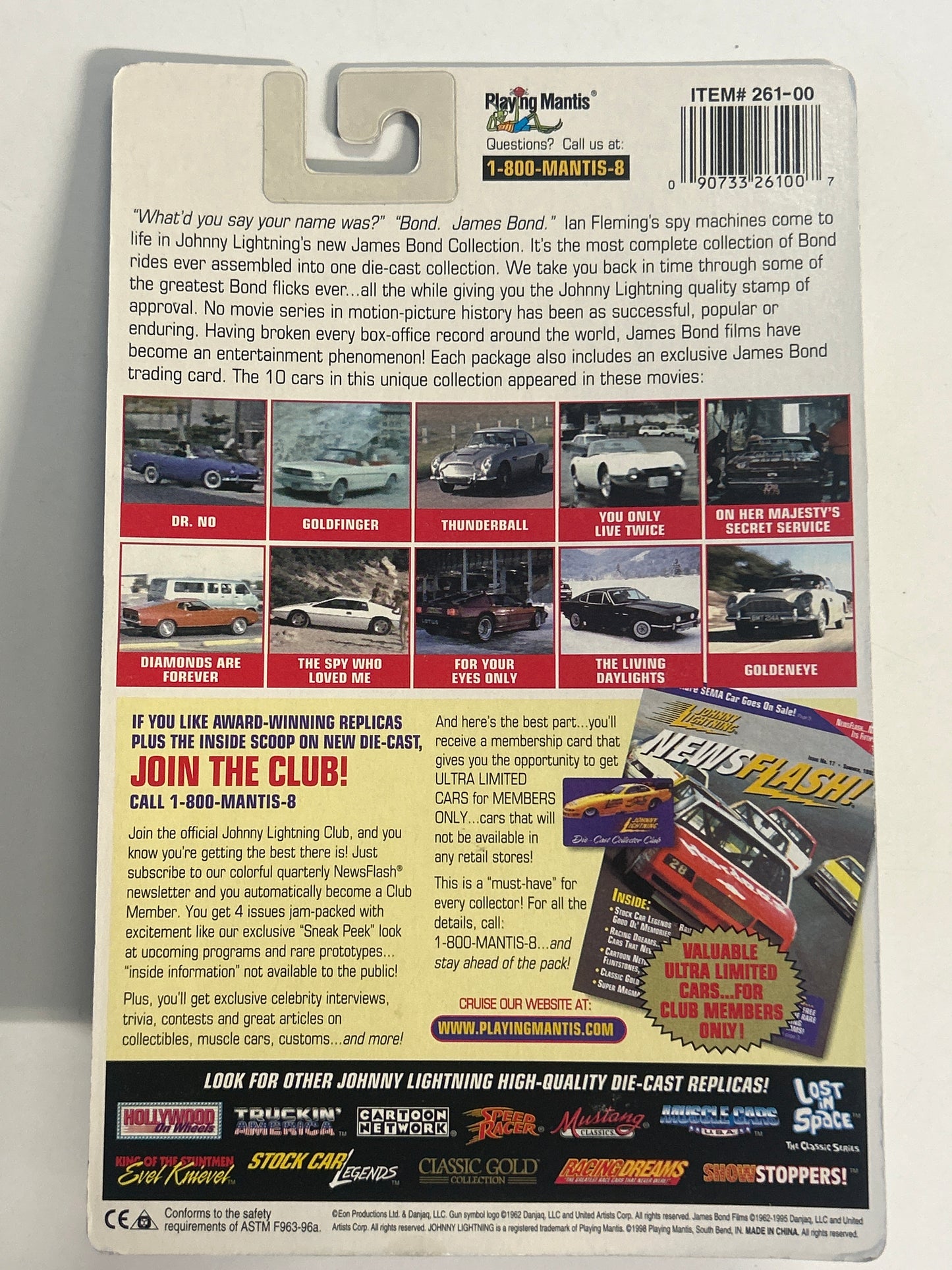 JOHNNY LIGHTNING JAMES BOND 007 DIAMONDS ARE FOREVER (1995) LIGHT PLAY CONDITION IN BOX