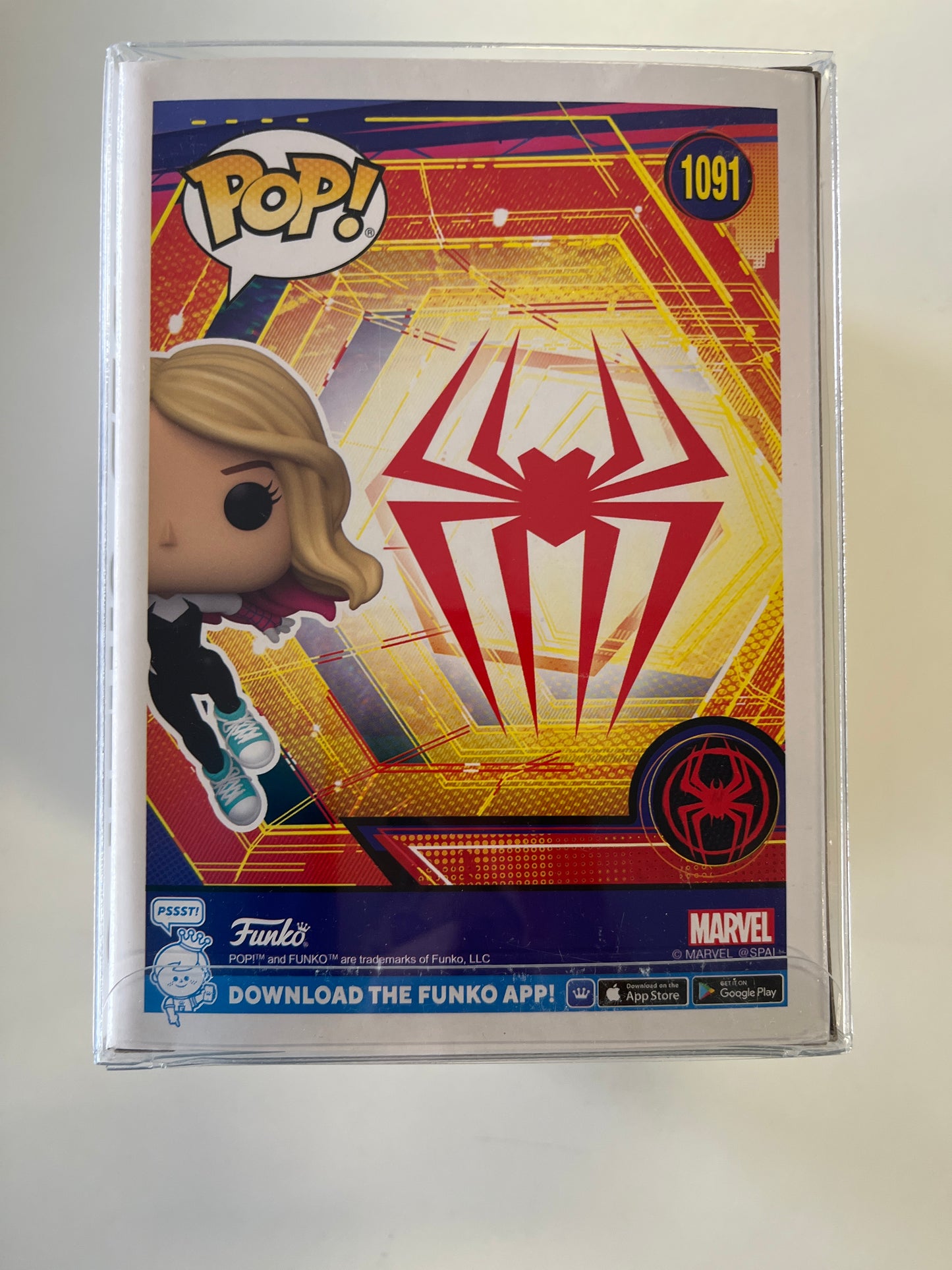 FUNKO POP SPIDER-MAN INTO THE SPIDERVERSE #1091 SPIDER-GWEN VINYL FIGURE EXCLUSIVE