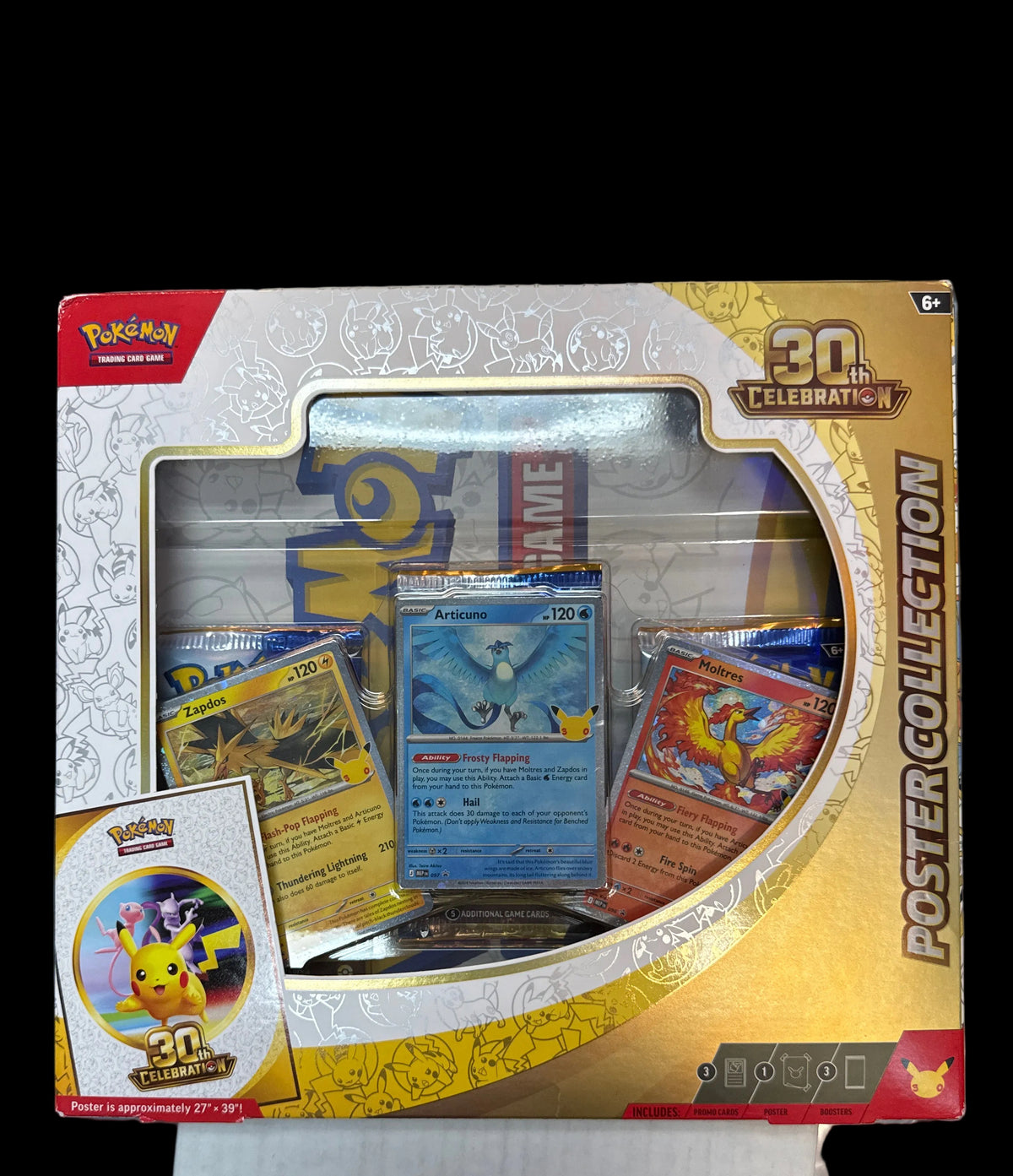 POKEMON TCG 30TH CELEBRATION POSTER COLLECTION BOX
