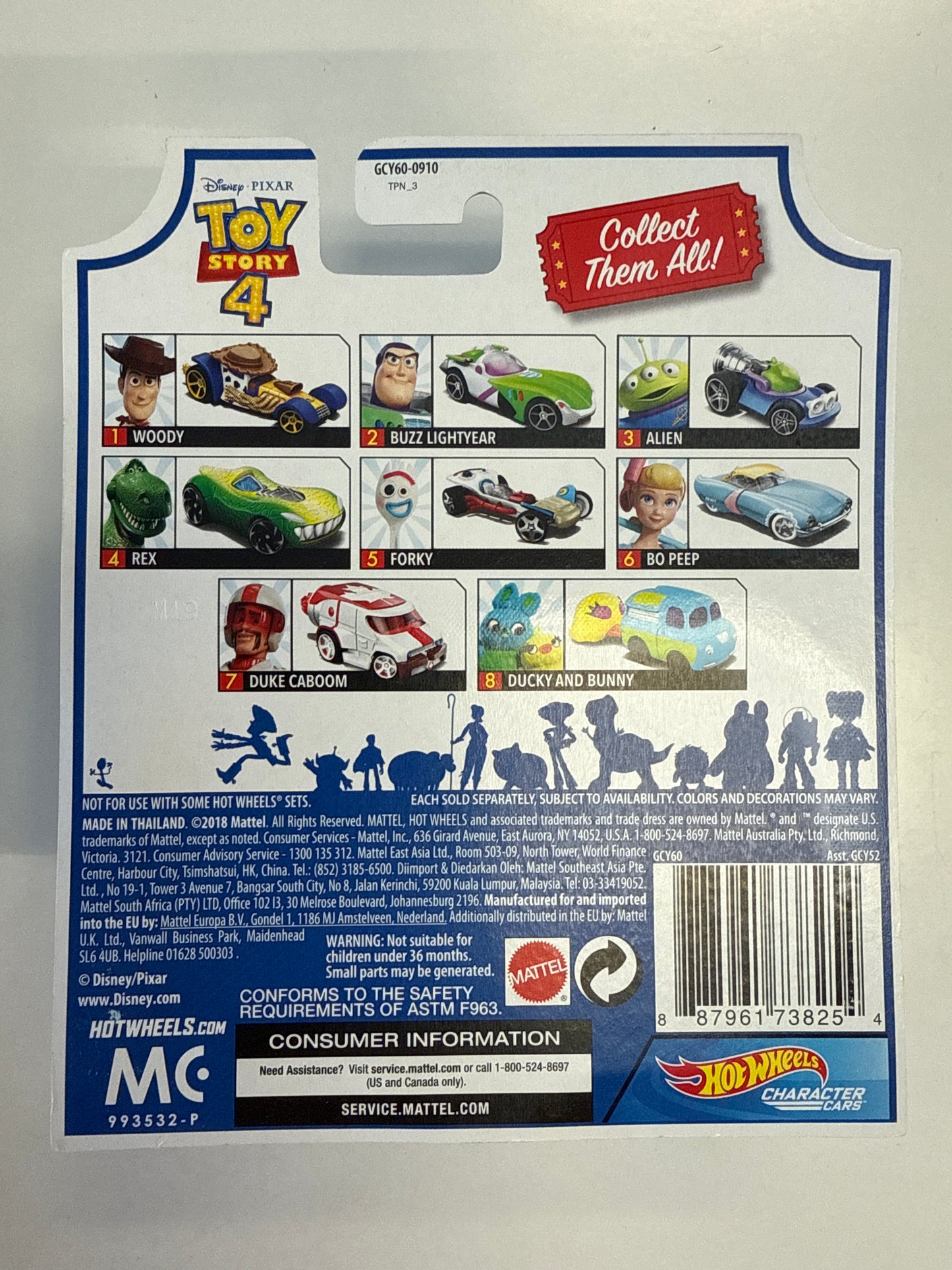 HOT WHEELS TOY STORY 4 DUCKY AND BUNNY