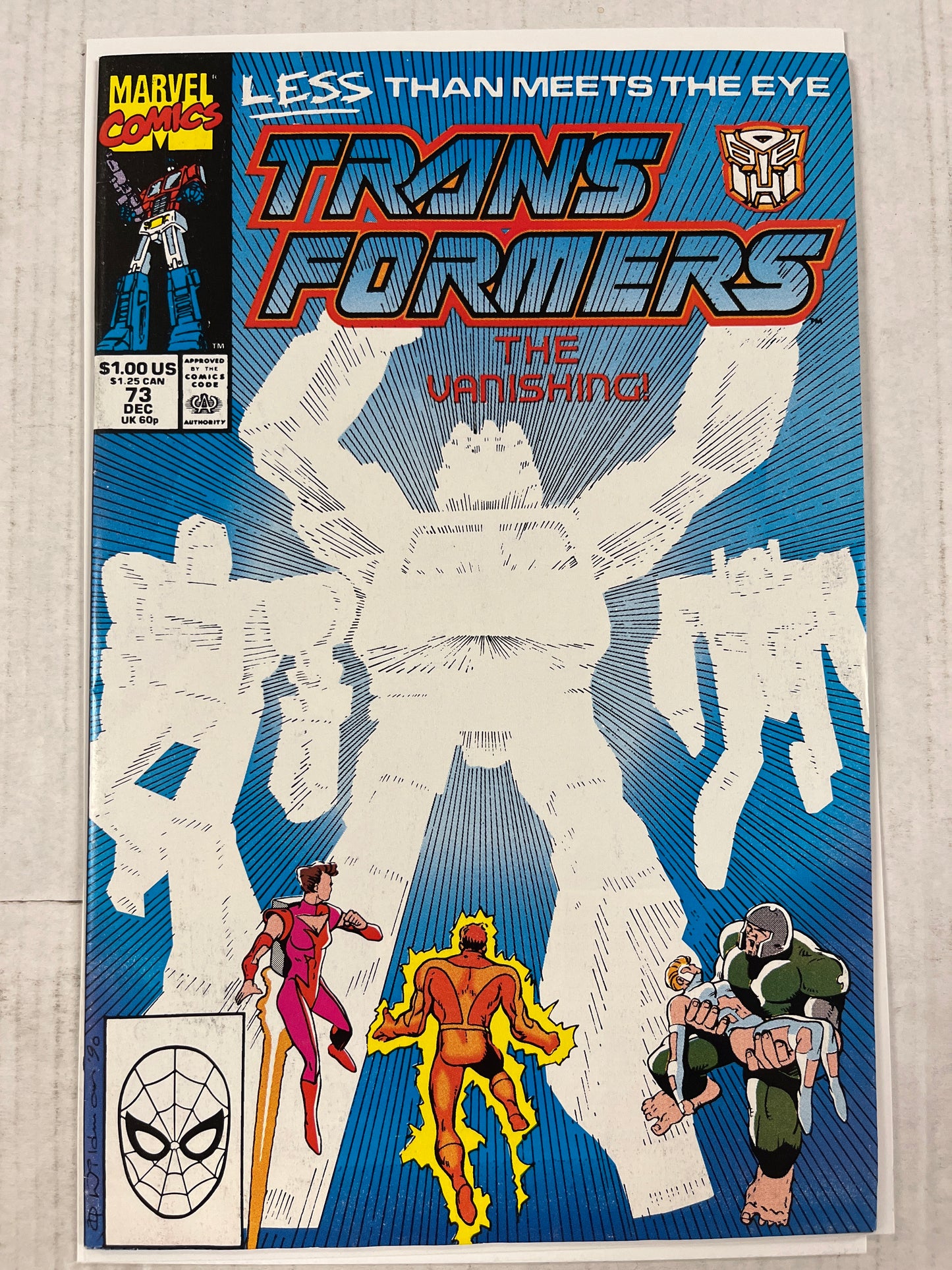 TRANSFORMERS #73 VF/NM KEY COMIC BEAUTY! (1990, LOW PRINT!)