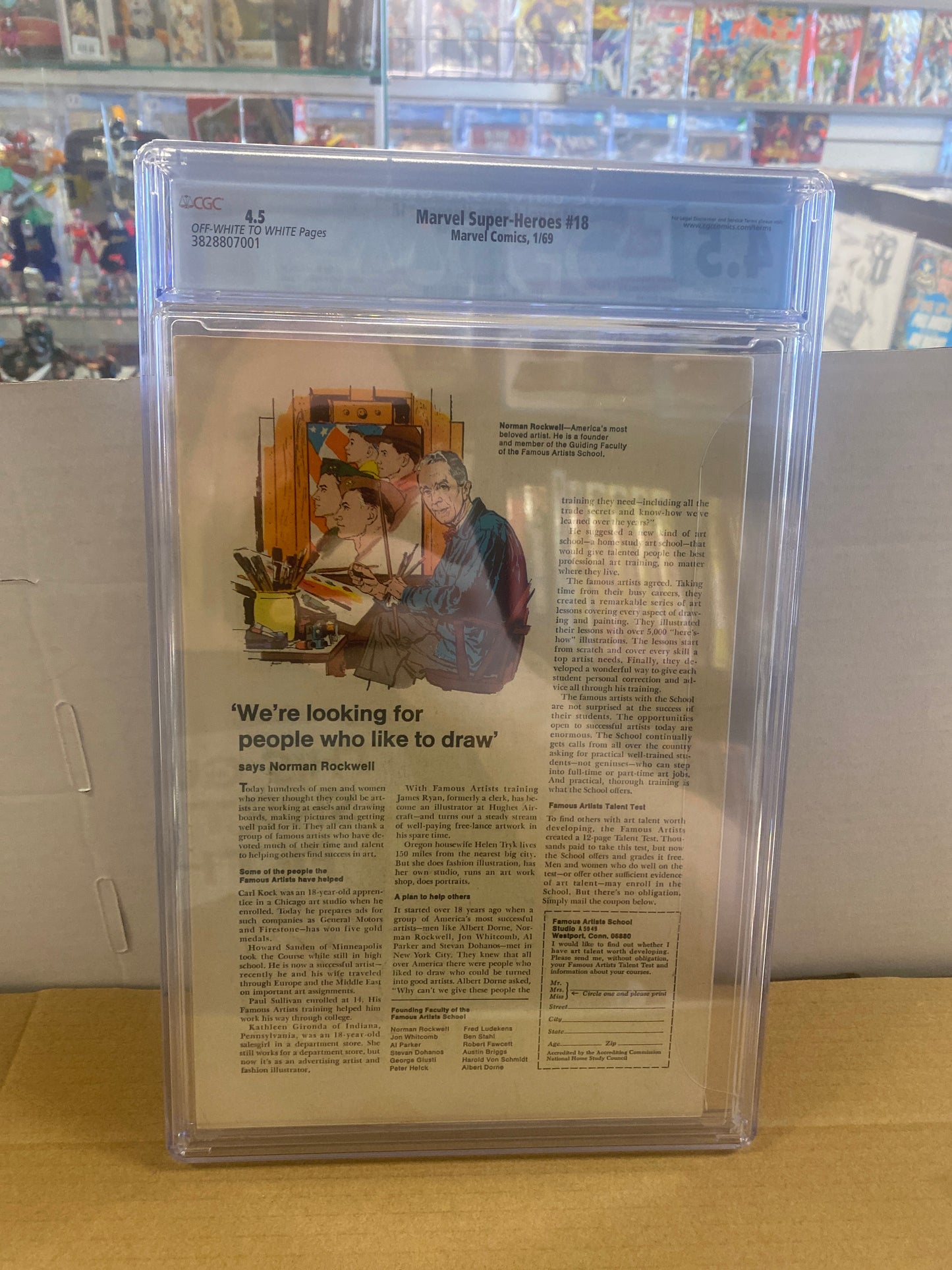 MARVEL COMICS MARVEL SUPER-HEROES #18 (1969) 1ST APPEARANCE OF THE GUARDIANS OF THE GALAXY CGC 4.5 OFF WHITE PAGE/WP