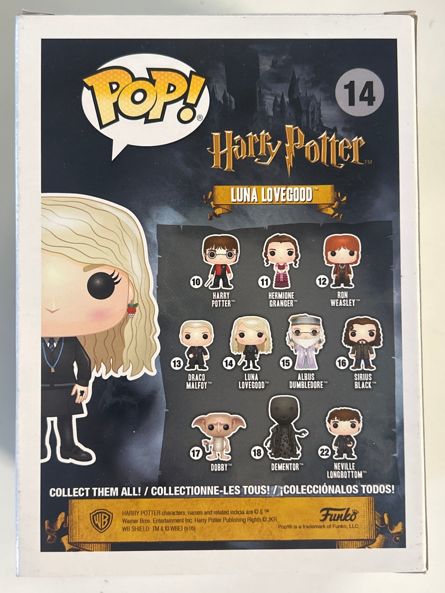 FUNKO POP HARRY POTTER LUNA LOVEGOOD GOOD CONDITION