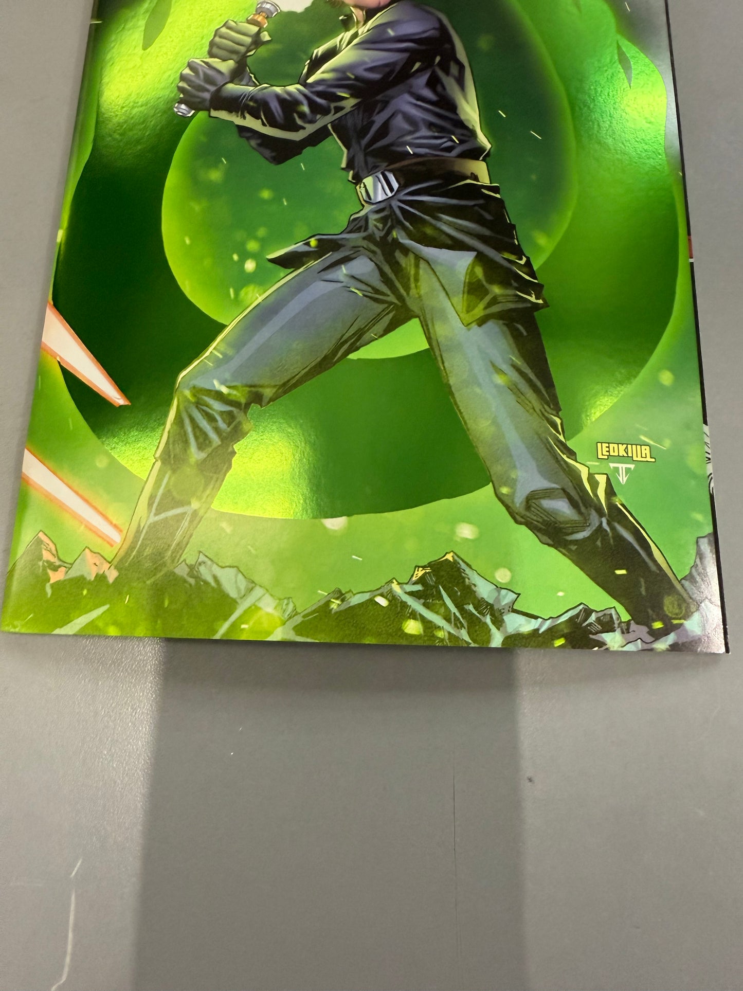 Marvel COMICS STAR WARS 1 FOIL VARIANT LEDKILLA GREEN LUKE