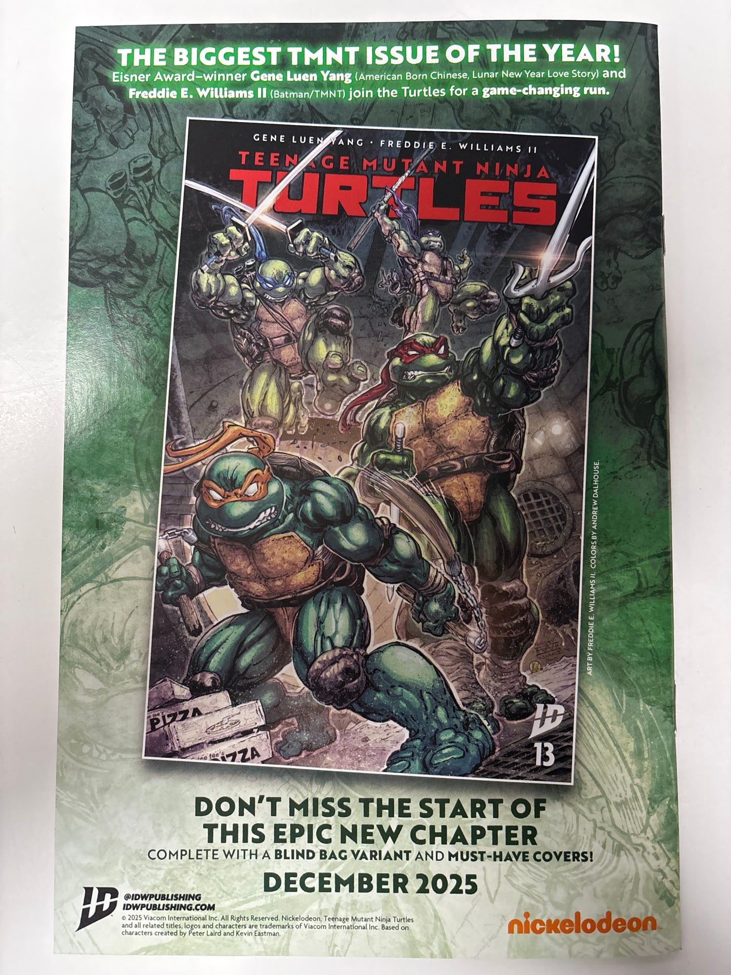 TEENAGE MUTANT NINJA TURTLES 2025 ANNUAL #1 1/25