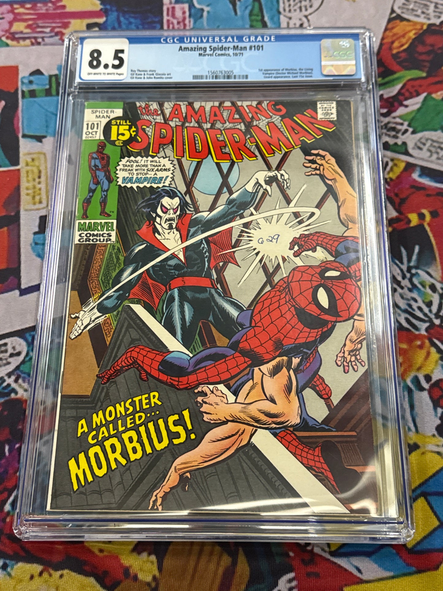 MARVEL COMICS AMAZING SPIDER-MAN #101 CGC 8.5 1st Appearance of Morbius