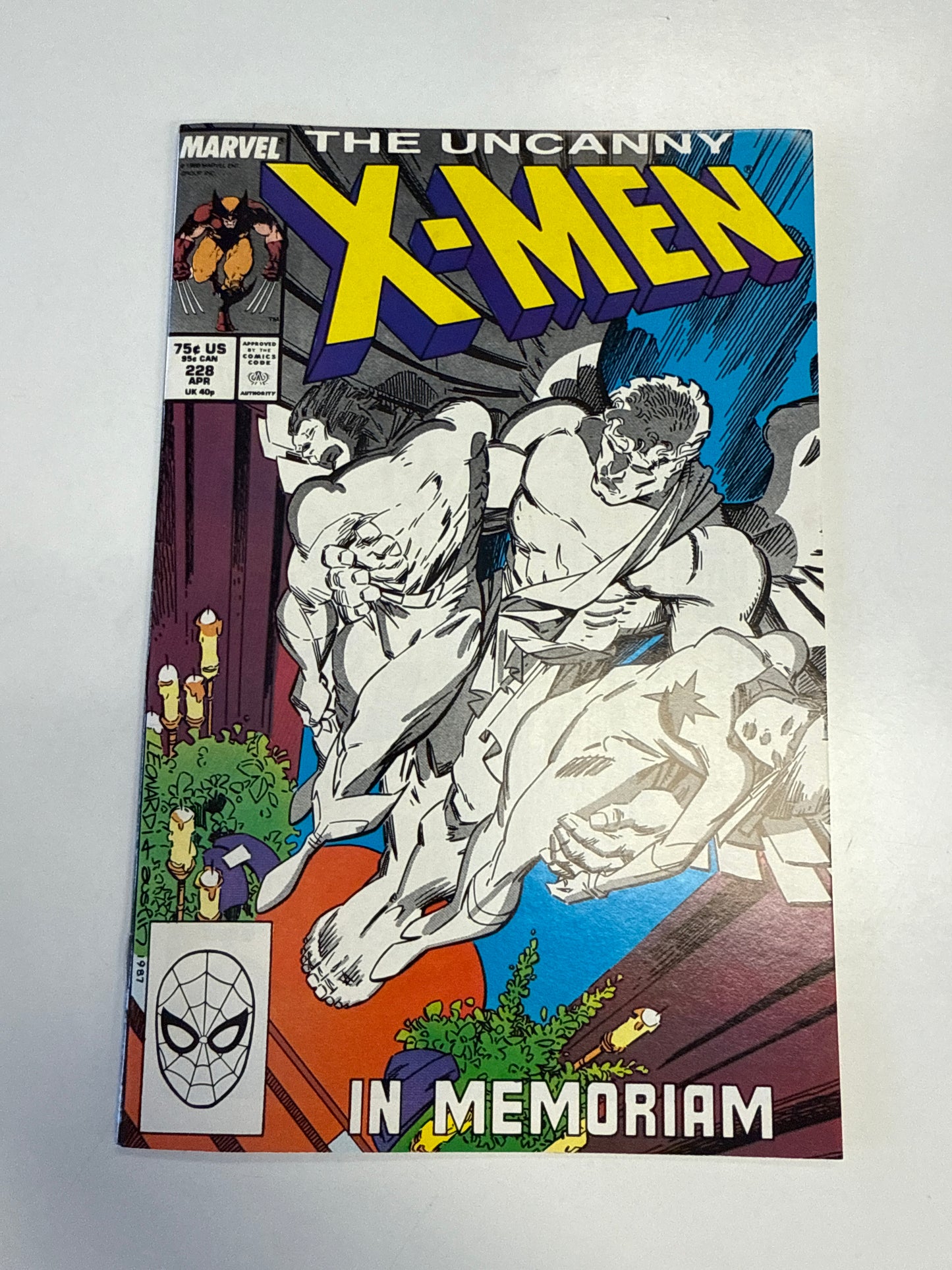 MARVEL COMICS UNCANNY X-MEN #228 IN MEMORIAM ANGEL