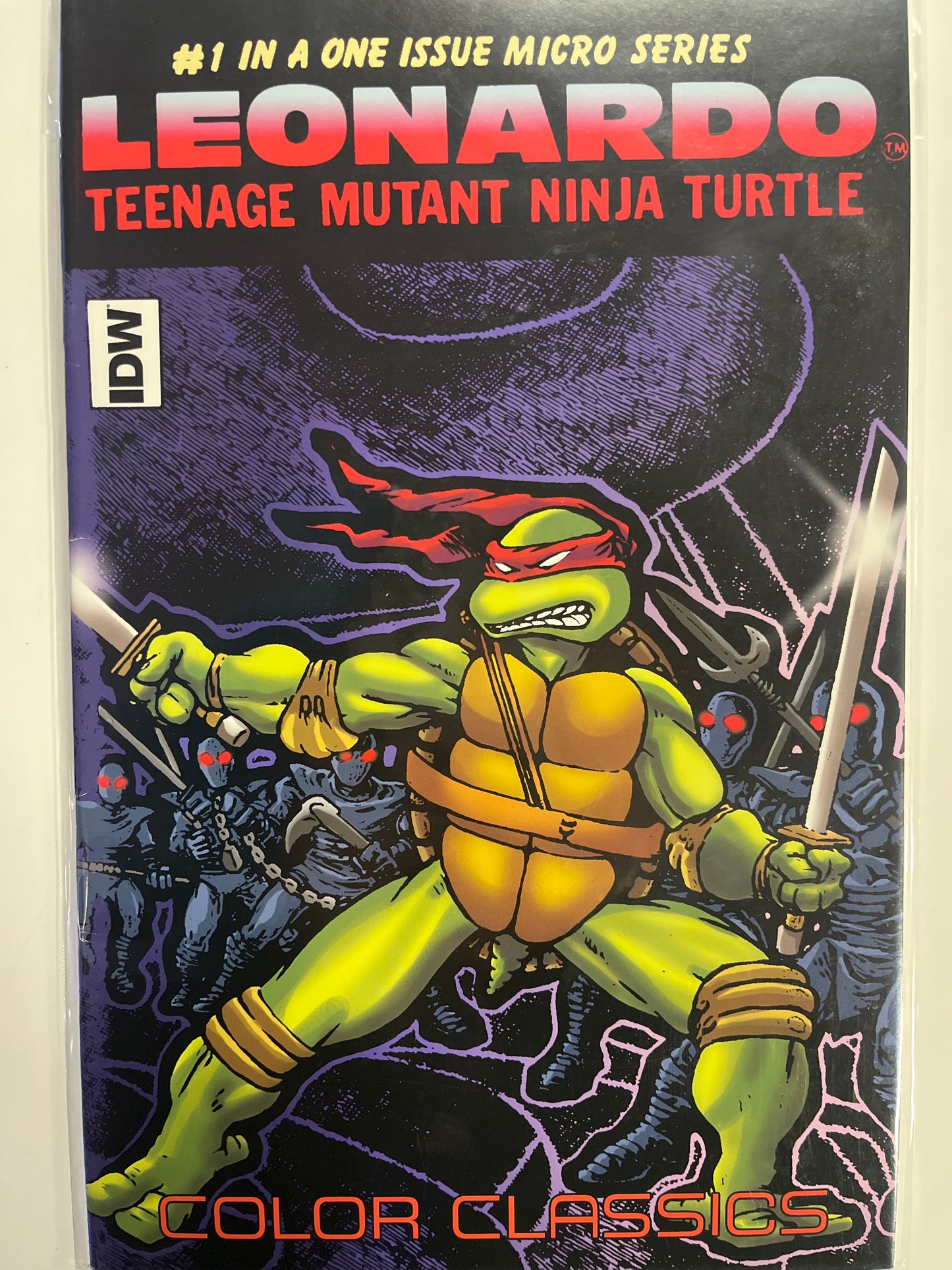 #1 MICRO SERIES LEONARDO TEENAGE MUTANT NINJA TURTLE IDW