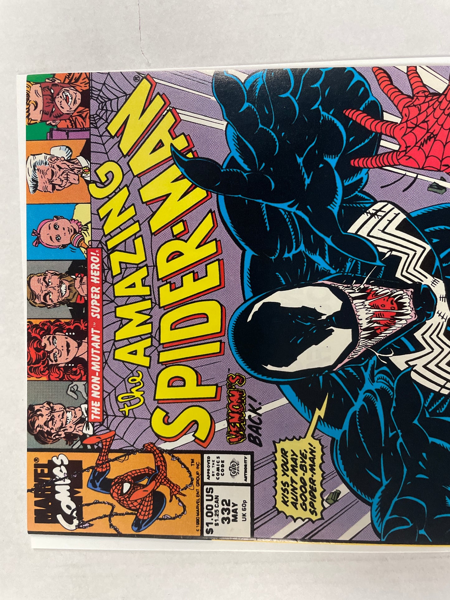 THE AMAZING SPIDER-MAN #332 (1st JAY LENO APPEARANCE! ERIK LARSEN VENOM COVER 1990) NM/MINT 💎 GEM!