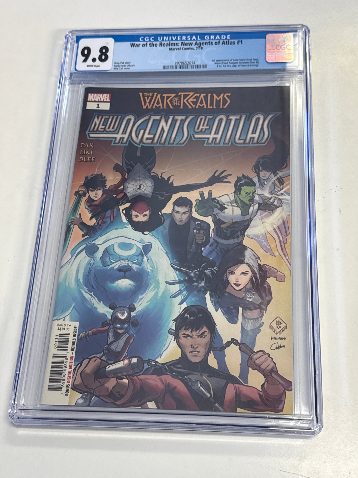MARVEL THE WAR OF THE REALMS NEW AGENTS OF ATLAS #1 A COVER CGC 9.8