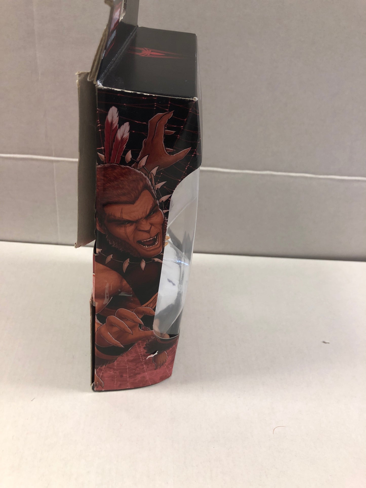 MARVEL LEGENDS SERIES SPIDER-MAN MARVELS PUMA OKAY CONDITION BOX DAMAGE ON BACK OF BOX
