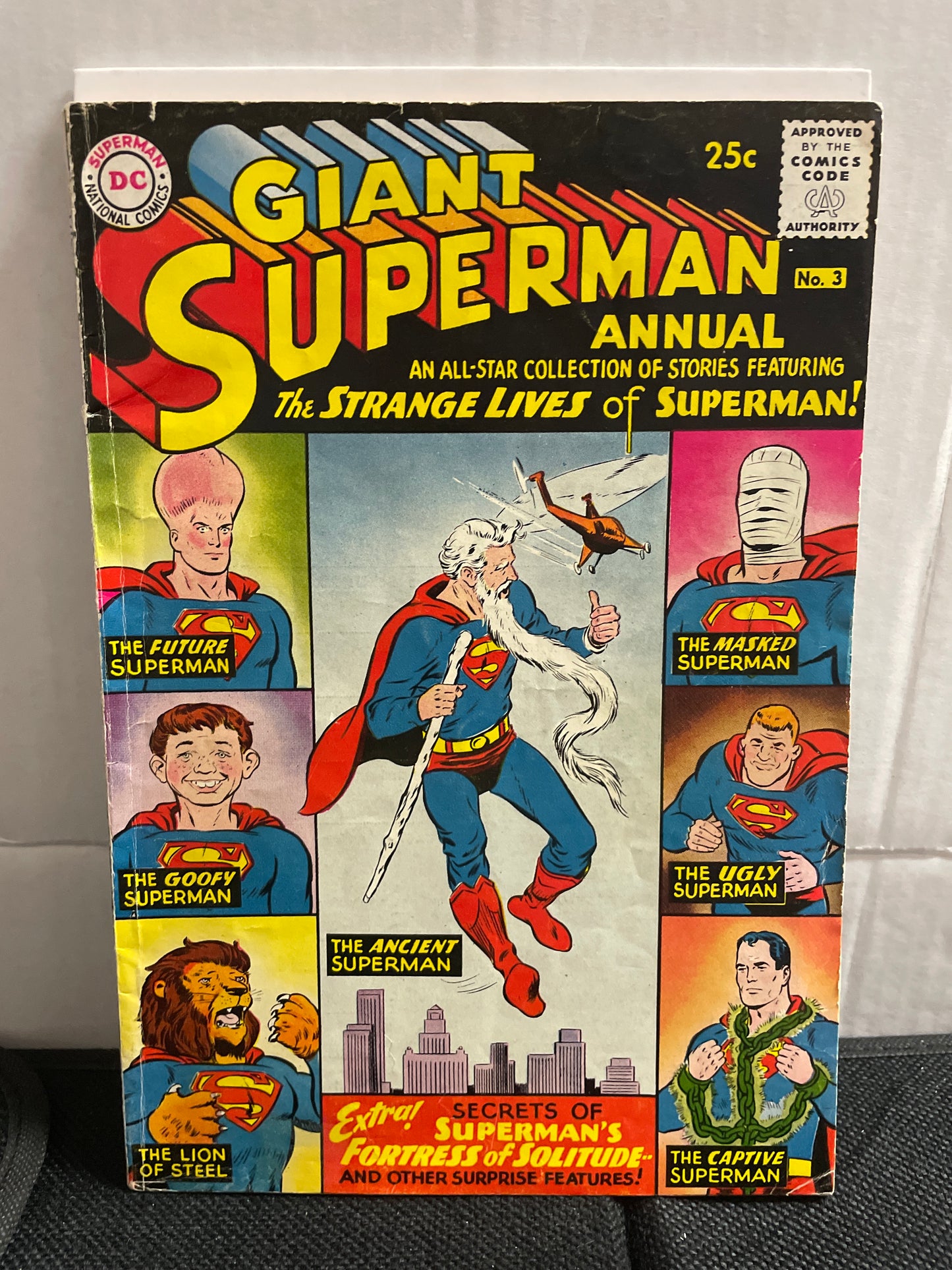SUPERMAN GIANT ANNUAL #3 (1961, SILVER AGE KEY) FINE-