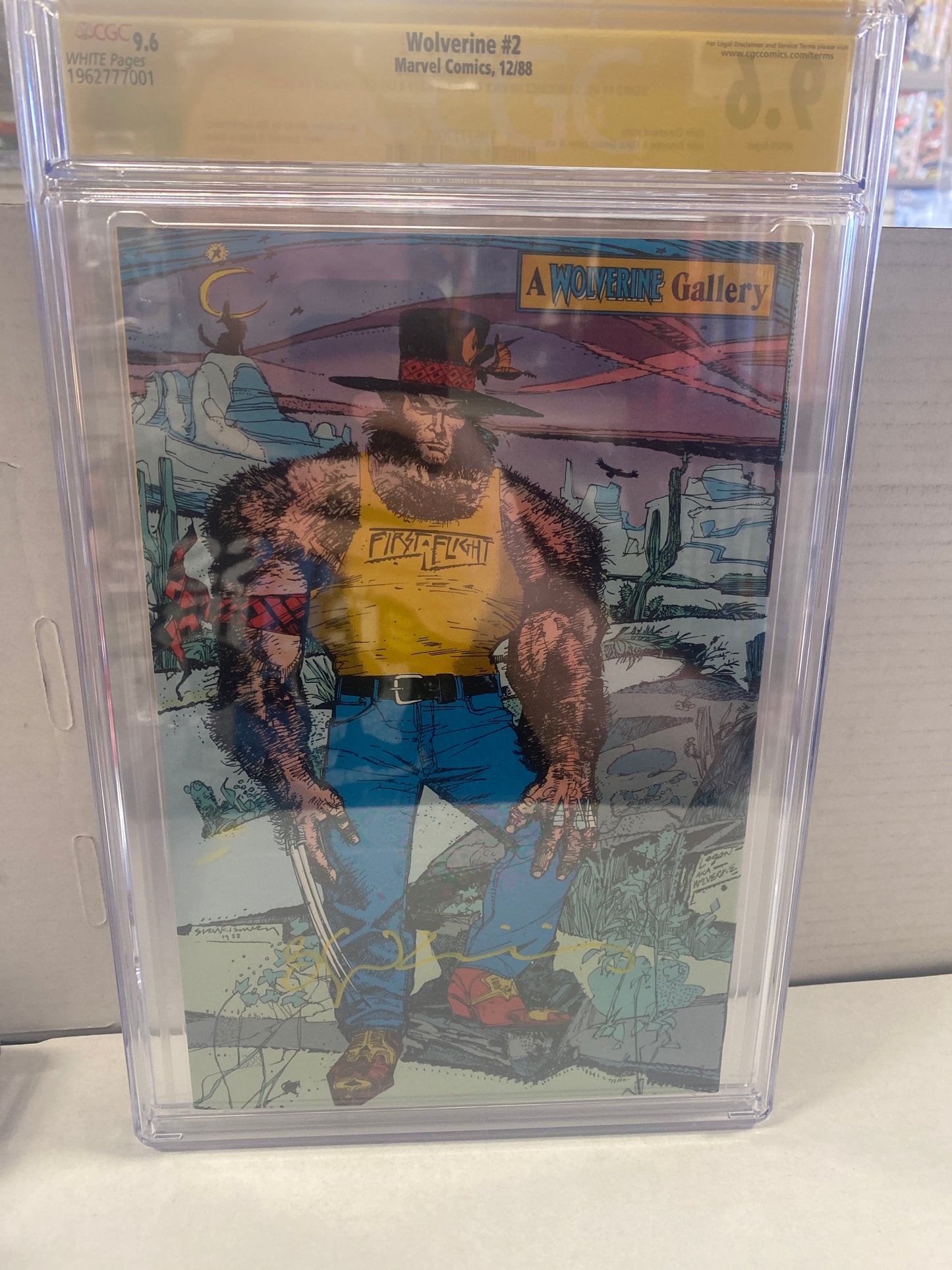 MARVEL COMICS WOLVERINE #2 (1988) SIGNED BY BILL SIENKIEWICZ AND CHRIS CLAREMONT SS CGC 9.6 WP