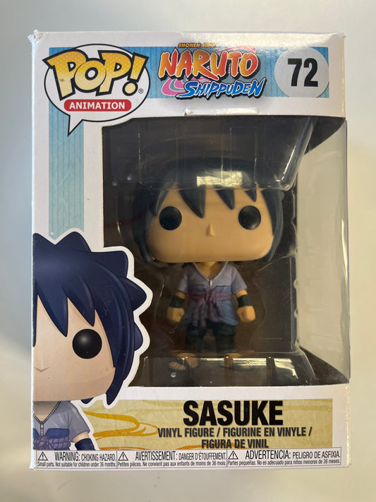 FUNKO POP ANIMATION NARUTO SHIPPUDEN #72 SASUKE VINYL FIGURE
