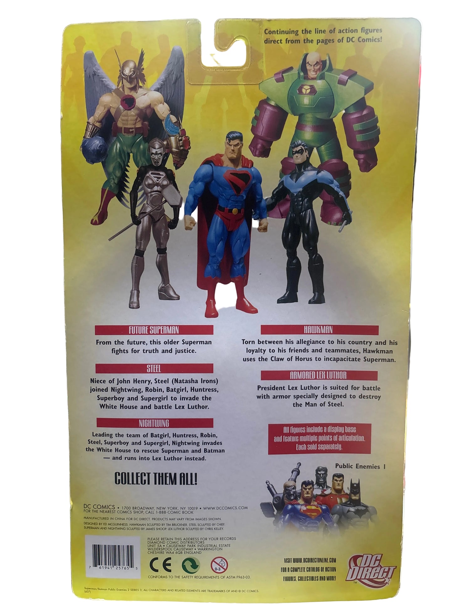 DC SUPERMAN/BATMAN PUBLIC ENEMIES 2 ACTION FIGURES SUPERMAN