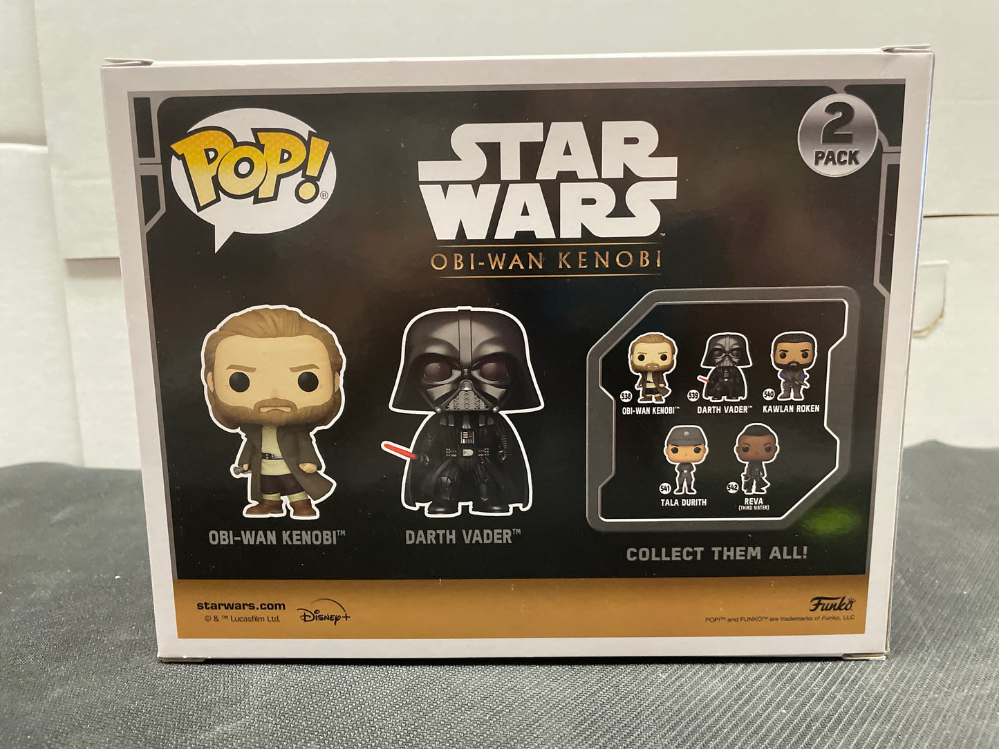 STAR WARS FUNKO OBI-WAN KENOBI & DARTH VADER (2022, EXCELLENT CONDITION)