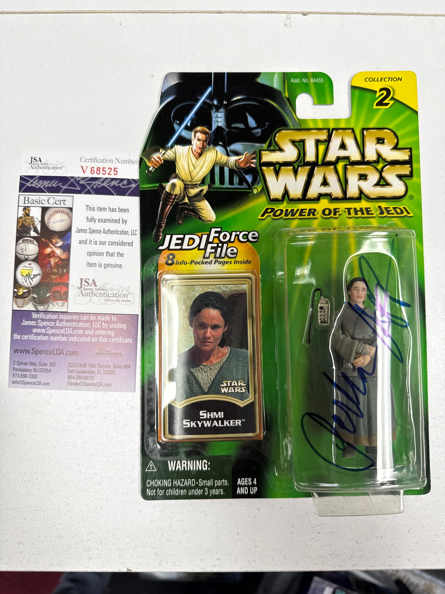Star Wars Power of The Jedi Shmi Skywalker Action Figure Hasbro 2000 SIGNED