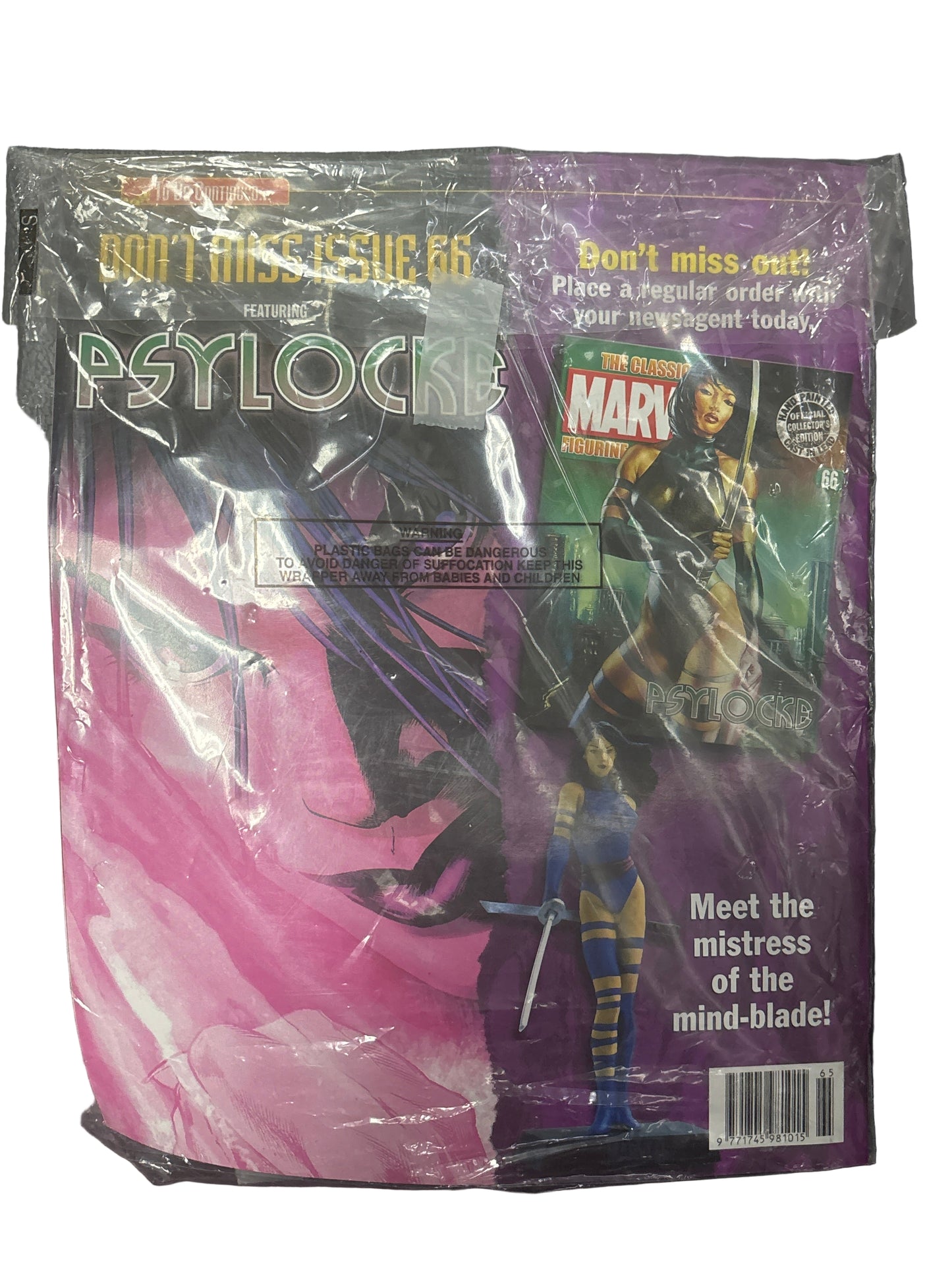 BLACK BOLT EAGLEMOSS LEAD FIGURE #65 WITH MAGAZINE MARVEL FIGURINE COLLECTION