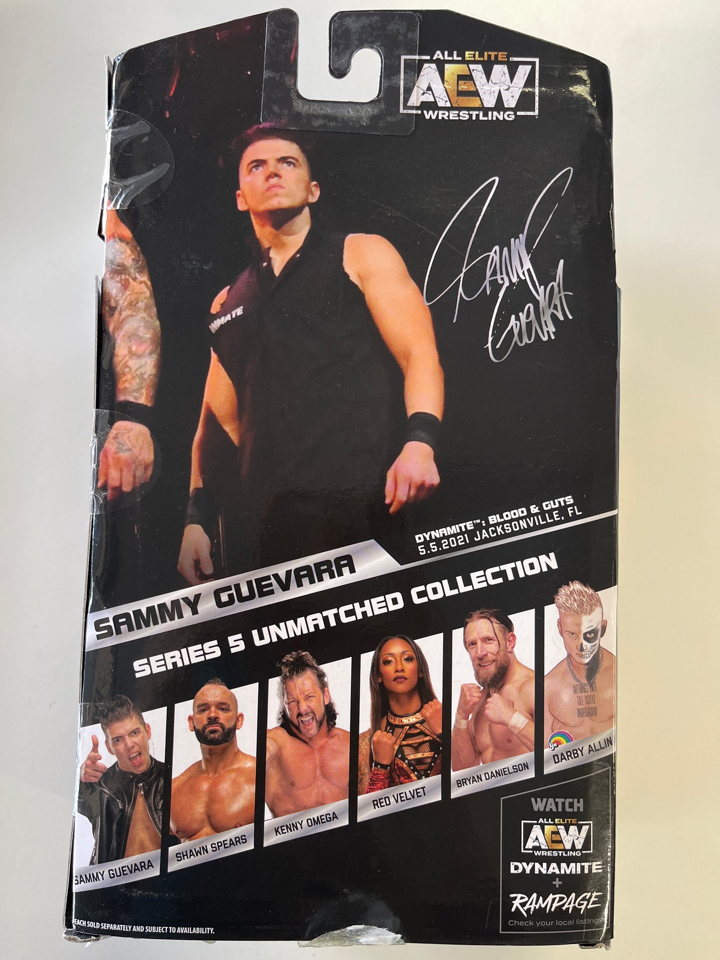 ALL ELITE AEW SAMMY GUEVARA #34 SERIES 5 UNMATCHED COLLECTION WITH SIGNATURE