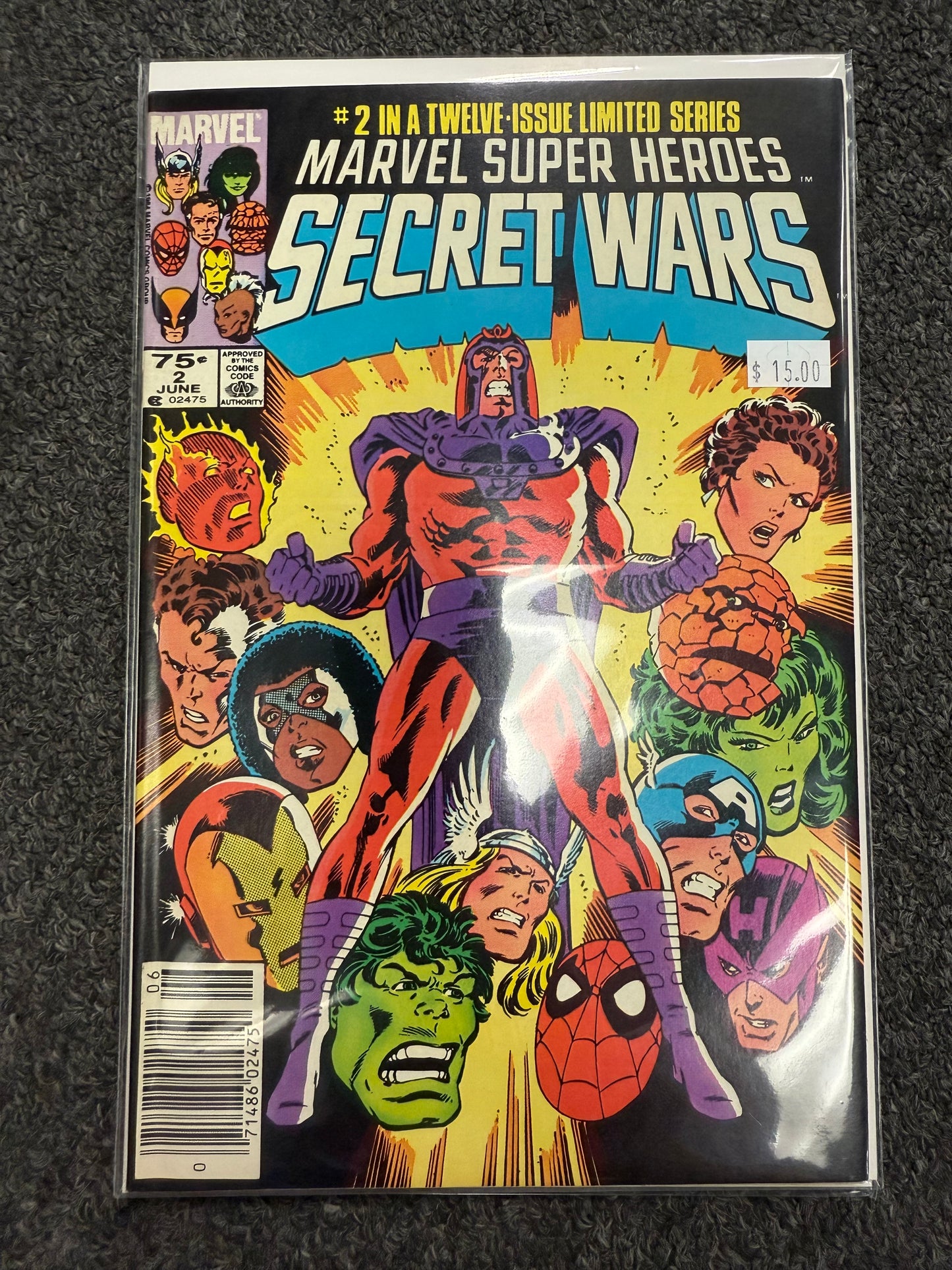 MARVEL COMICS SECRET WARS #1-12 Lot MULTIPLE KEYS 1st black suit INCLUDED! Rare! Grail!