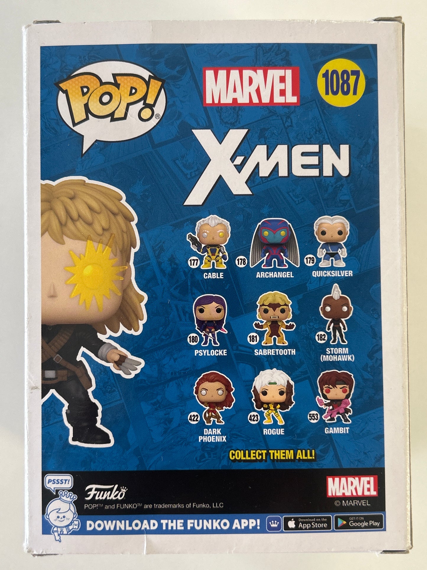 FUNKO POP X-MEN #1087 LONGSHOT VINYL FIGURE WALGREENS EXCLUSIVE OKAY CONDITION BOX