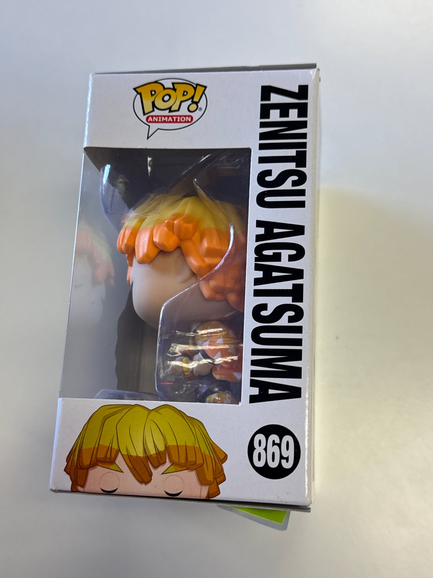 FUNKO POP ANIMATION DEMON SLAYER ZENITSU AGATSUMA 869 GOOD CONDITION IN BOX