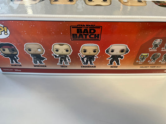 FUNKO POP STAR WARS 5 PACK HUNTER / WRECKER / TECH / CROSSHAIR / ECHO GAMESTOP EXCLUSIVE