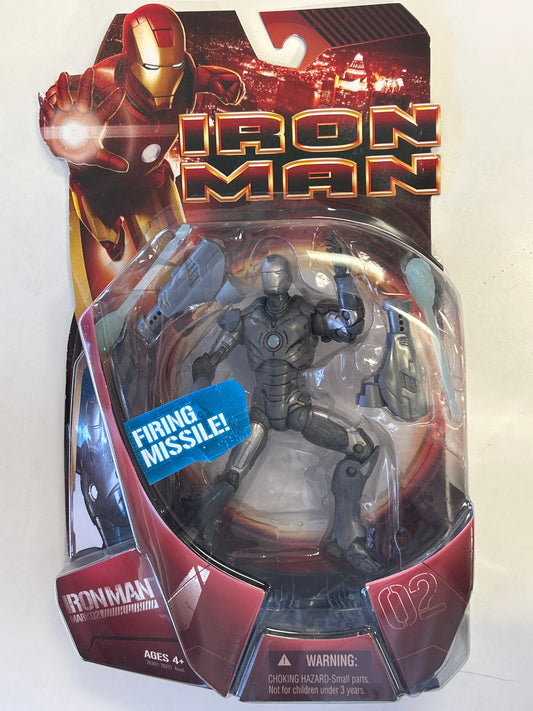 HASBRO MARVEL IRON MAN MARK 02 FIRING MISSILE ACTION FIGURE SEALED IN BOX