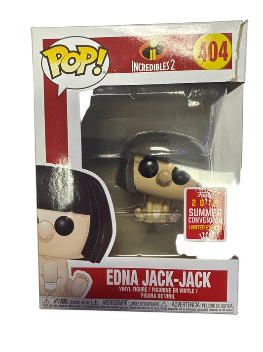 FUNKO POP DISNEY PIXAR  EDNA JACK JACK #404