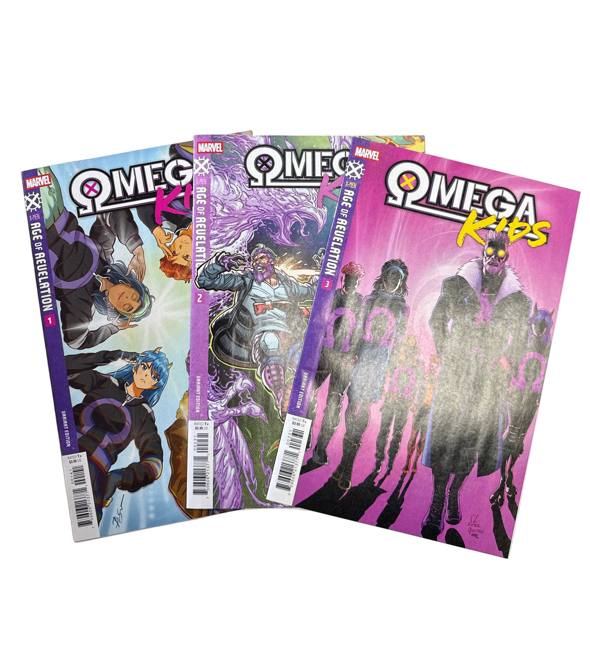 MARVEL COMICS OMEGA KIDS AGE OF REVELATION COMPLETE MINI SERIES 1-3