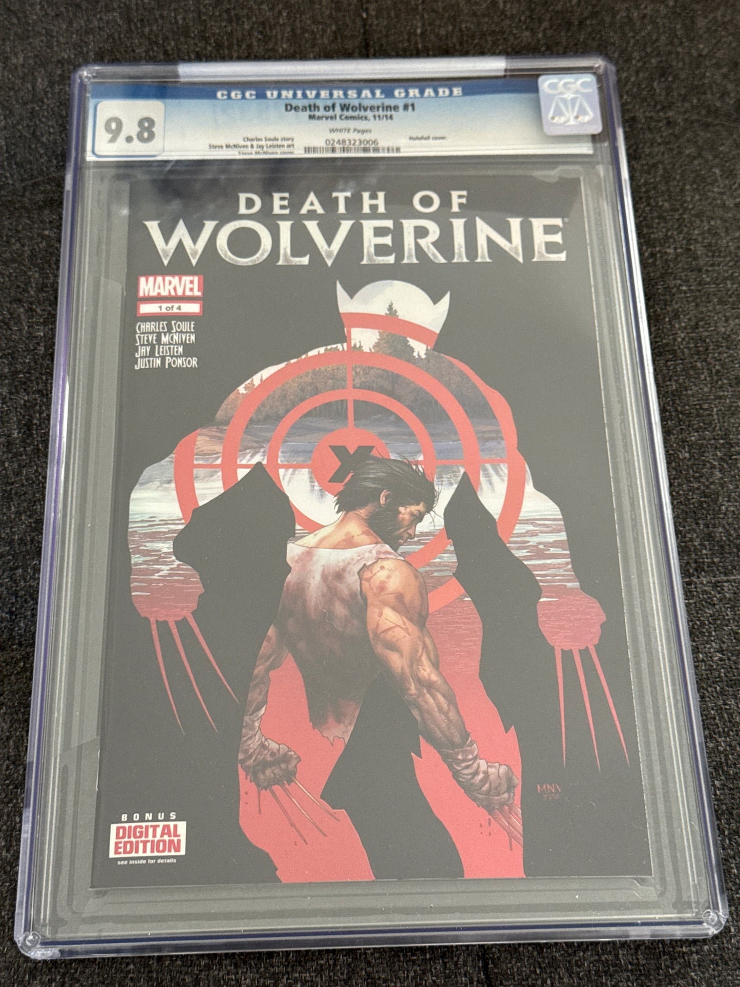 MARVEL COMICS DEATH OF WOLVERINE #1 CGC 9.8