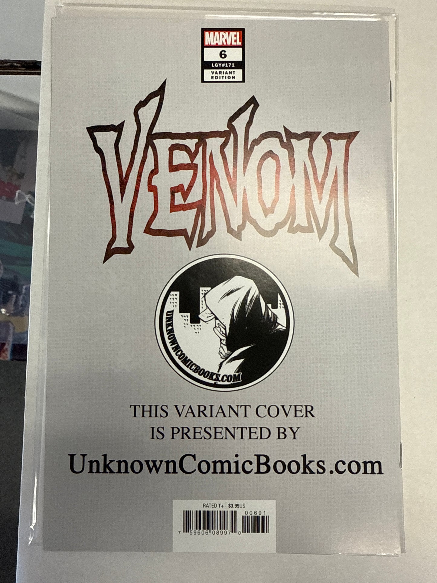 MARVEL COMICS VENOM #6 MICO SUAYAN VARIANT B&W