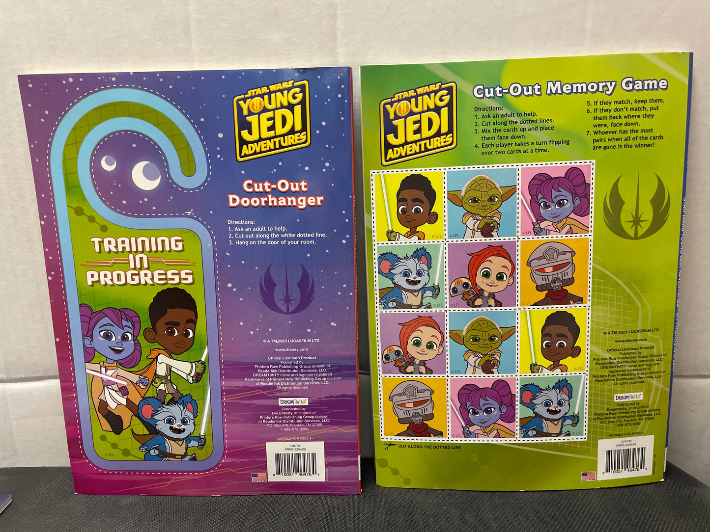 STAR WARS YOUNG JEDI ADVENTURES COLORING & ACTIVITY BOOKS (2x NEW & DIFFERENT BOOKS!) THE FORCE WILL GUIDE YOU & MY FRIENDS ARE JEDI