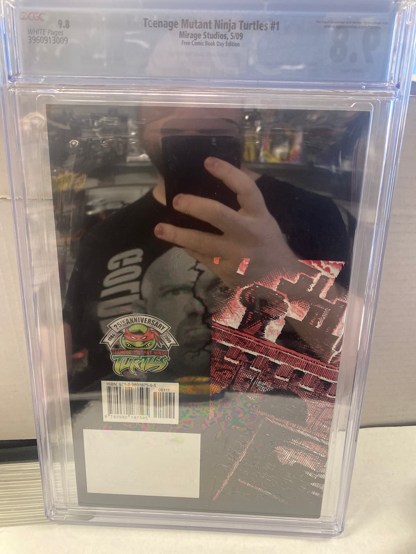 MIRAGE STUDIOS TEENAGE MUTANT NINJA TURTLES #1 (2009) FREE COMIC BOOK DAY EDITION 25TH ANNIVERSARY SPECIAL FREE COMIC BOOK DAY 2009 EXCLUSIVE CGC 9.8 WP